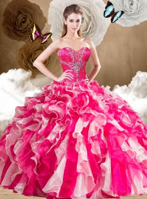 New Style Sweetheart Multi Color Quinceanera Gowns with Beading