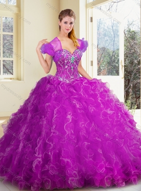 Pretty Ball Gown Quinceanera Dresses with Ruffles for Fall