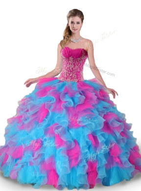 Pretty Sweetheart Beading and Ruffles Quinceanera Dresses