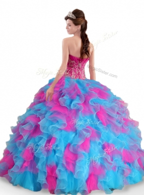 Pretty Sweetheart Beading and Ruffles Quinceanera Dresses