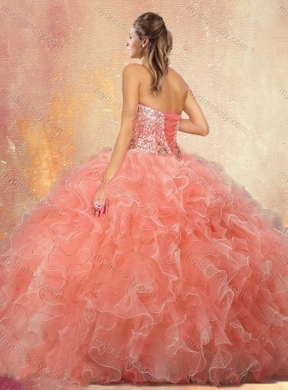 Pretty Sweetheart Beading Quinceanera Gowns with Ruffles