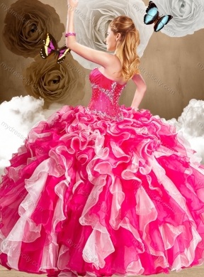 New Arrivals Sweetheart Multi Color Quinceanera Gowns with Ruffles