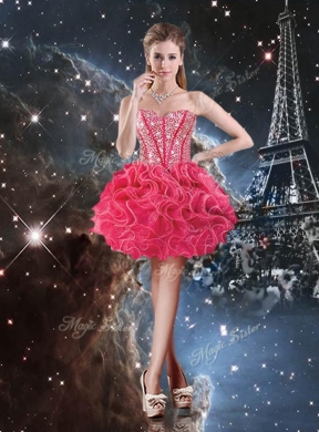 Luxurious Sweetheart Detachable Sweet 16 Dresses with Beading for Fall