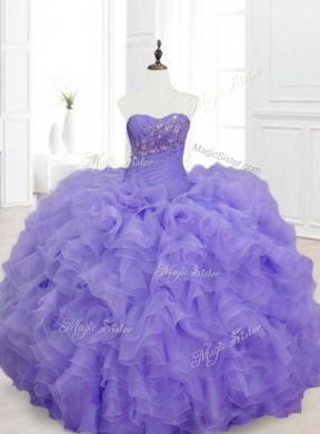 Custom Made Ball Gown Sweetheart Quinceanera Dresses with Beading