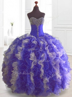 Custom Made Beading and Ruffles Quinceanera Dresses in Multi Color