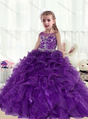 2016 Fashionable Ball Gown Beading and Ruffles Mini Quinceanera Dresses