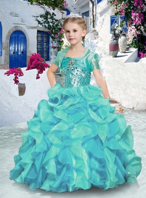 2016 Fashionable Ball Gown Mini Quinceanera Dresses with Beading and Ruffles