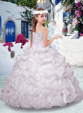 Best Spaghetti Straps Mini Quinceanera Dresses with Appliques and Ruffles