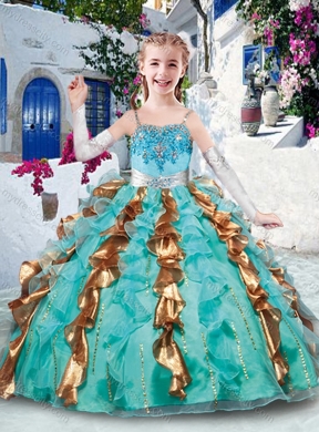 Customized Ball Gown Appliques and Ruffles Mini Quinceanera  Dresses for Party