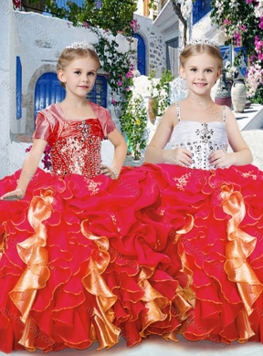 Perfect Ball Gown Mini Quinceanera  Dresses with Beading and Ruffles