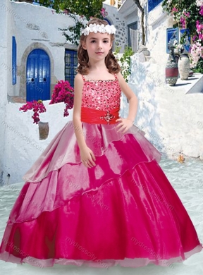 Pretty Spaghetti Straps Mini Quinceanera Dresses with Beading and Ruffles