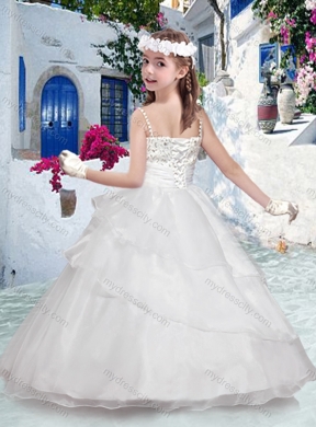 Pretty Spaghetti Straps Mini Quinceanera Dresses with Beading and Ruffles