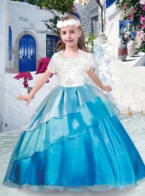 Pretty Spaghetti Straps Mini Quinceanera Dresses with Beading and Ruffles