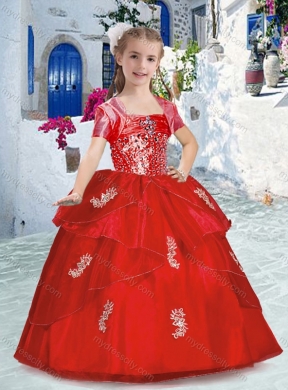 Best Spaghetti Straps Mini Quinceanera Dresses with Appliques and Beading