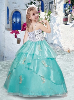 Best Spaghetti Straps Mini Quinceanera Dresses with Appliques and Beading