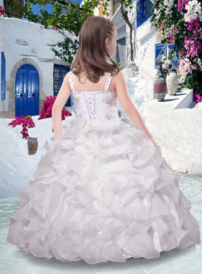 Customized Straps Ball Gown Mini Quinceanera Dresses with Ruffles