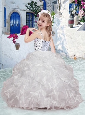 Perfect Spaghetti Straps Mini Quinceanera Dresses with Beading and Ruffles