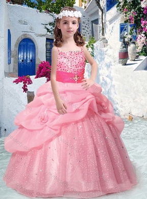 Best Spaghetti Straps Mini Quinceanera Dresses with Beading and Bubles