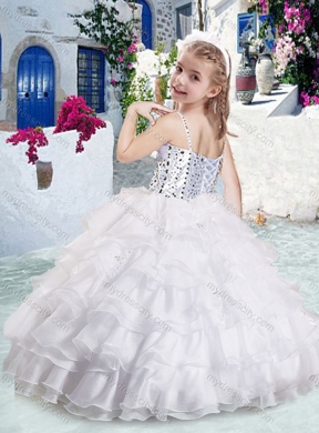 Classical Ball Gown Apple Green Mini Quinceanera Dresses with Ruffled Layers