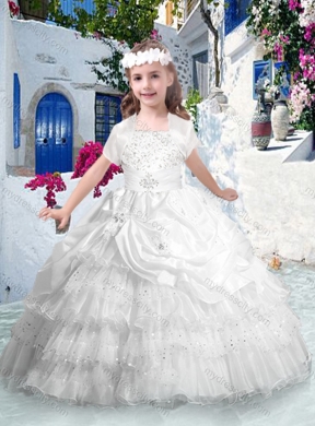 Classical Ball Gown  Mini Quinceanera  Dresses with Ruffled Layers and Beading