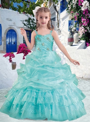 Elegant Straps Ball Gown Mini Quinceanera Dresses with Beading and Bubles