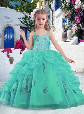 Latest Ball Gown Straps Beading and Bubles Mini Quinceanera Dresses