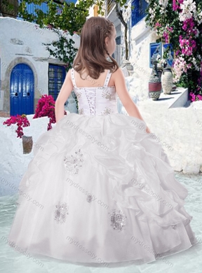 Latest Ball Gown Straps Beading and Bubles Mini Quinceanera Dresses