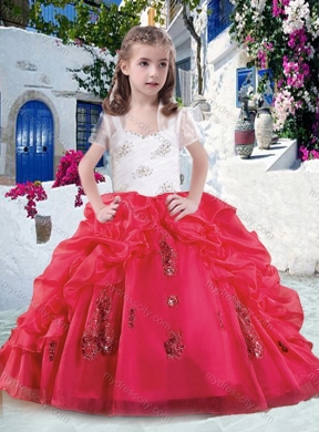 Latest Ball Gown Straps Beading and Bubles Mini Quinceanera Dresses