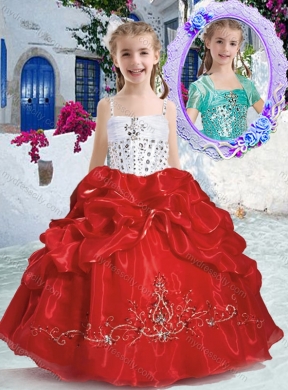 New Arrivals Spaghetti Straps Mini Quinceanera Dresses with Beading and Bubles