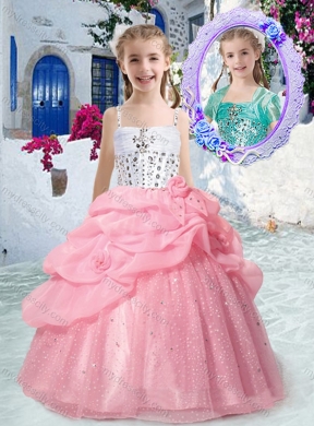 Perfect Spaghetti Straps Mini Quinceanera Dresses with Beading and Bubles