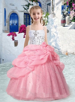 Perfect Spaghetti Straps Mini Quinceanera Dresses with Beading and Bubles