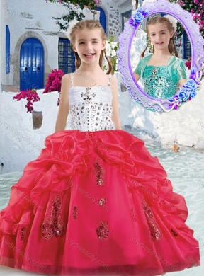 Pretty Spaghetti Straps Mini Quinceanera  Dresses with Beading and Bubles