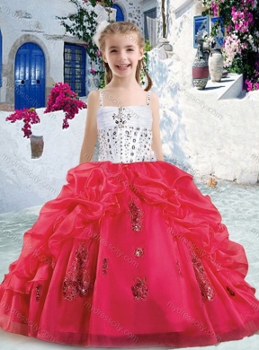 Pretty Spaghetti Straps Mini Quinceanera  Dresses with Beading and Bubles