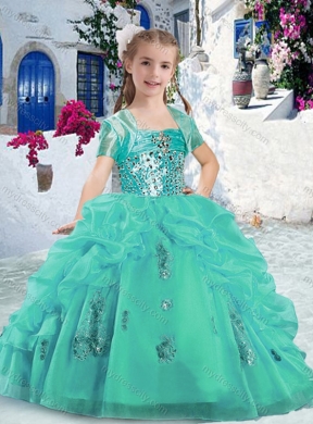 Pretty Spaghetti Straps Mini Quinceanera  Dresses with Beading and Bubles