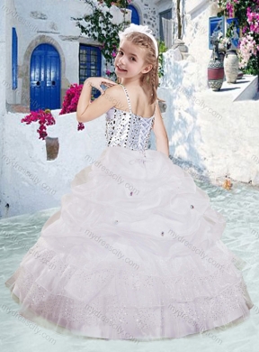 Romantic Spaghetti Straps Mini Quinceanera Dresses with Beading and Bubles