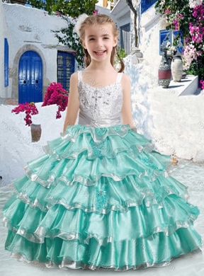 Romantic Straps Mini Quinceanera Dresses with Ruffled Layers and Appliques