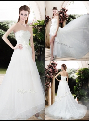 Exclusive Empire Sweetheart Wedding Dresses with Brush Train for 2016