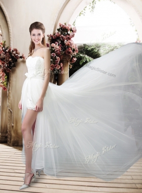 Exclusive Empire Sweetheart Wedding Dresses with Brush Train for 2016