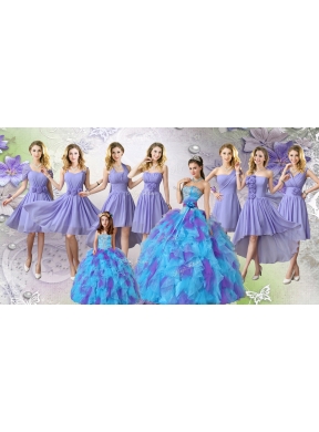 Elegant Multi Color Tulle Quinceanera Dresses and Lovely Ball Gown Mini Quinceanera Dresses and Fashionable Hand Made Flowers Dama Dresses