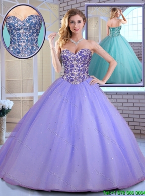 2016 Elegant Ball Gown Sweetheart Quinceanera Gowns with Beading