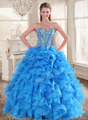 Customized Ball Gown Beaded Sweet 16 Gown and Sequined Short  Dama Dresses Ruffled Mini Quinceanera Dress