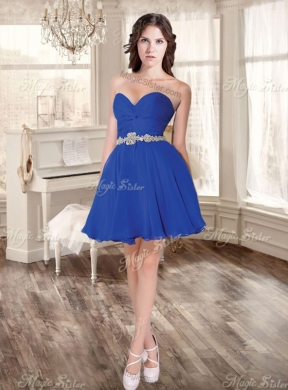 Fashionable Applique Aqua Blue Quinceanera Dress and Short Blue Dama Dresses