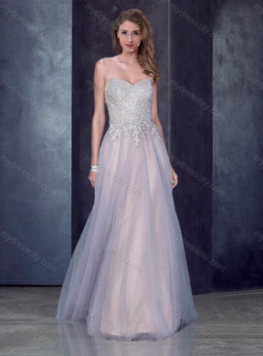 2016 Made Empire Applique Silver Cheap Bridesmaid Dresses in Tulle