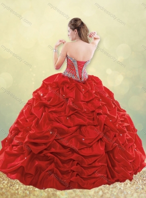 Gorgeous Really Puffy Beaded and Bubble Quinceanera Dress in Taffeta