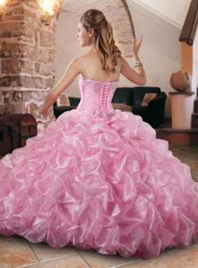 Elegant Really Puffy Quinceanera Dress with Beading and Pick Ups