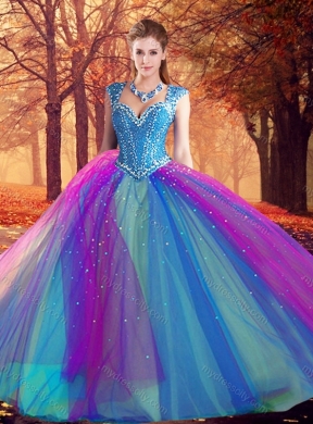 Elegant  V Neck Quinceanera Dresses with Beading