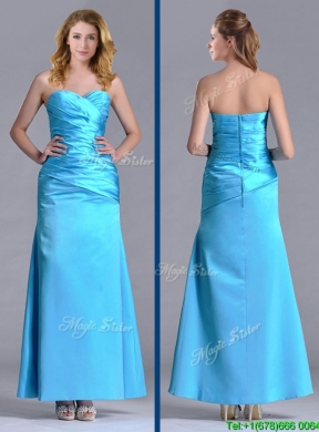 New Arrivals Sweetheart Aqua Blue Ankle Length Prom Dress in Taffeta