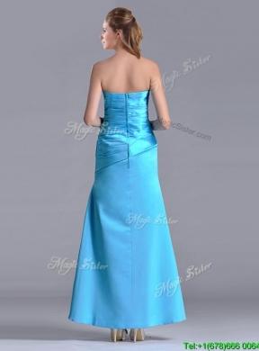 New Arrivals Sweetheart Aqua Blue Ankle Length Prom Dress in Taffeta