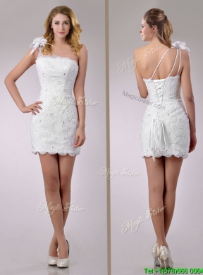 Gorgeous High Low Beaded and Ruffled Wedding Dress with Detachable Skirts