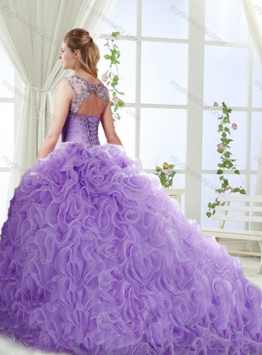 Elegant Beaded and Applique Detachable Quinceanera Skirts in Rolling Flower